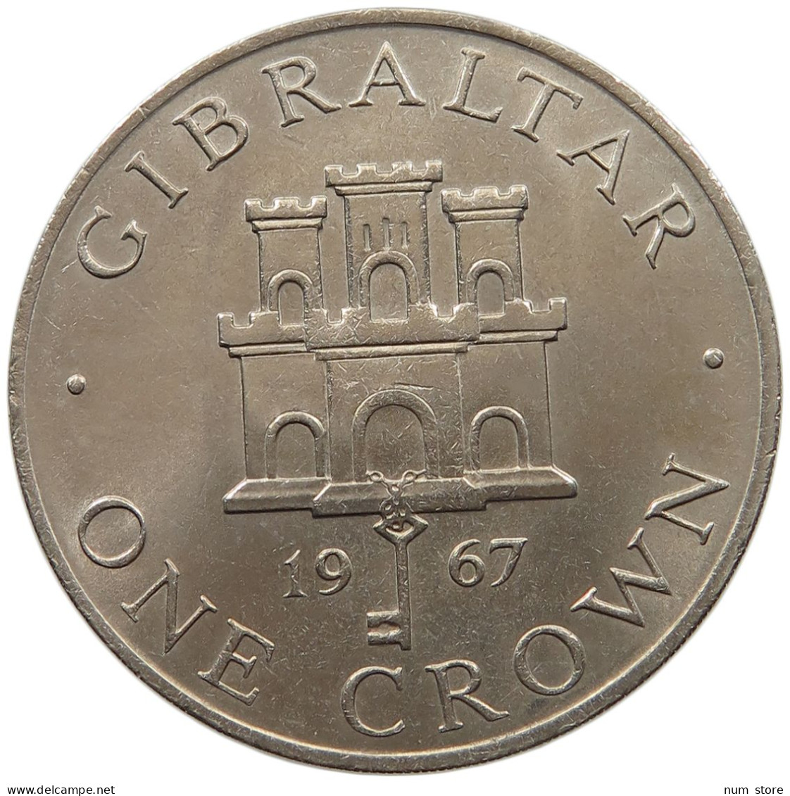 GIBRALTAR CROWN 1967 Elizabeth II. (1952-2022) #c022 0755 - Gibraltar