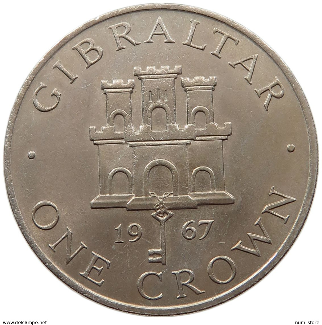 GIBRALTAR CROWN 1967 Elizabeth II. (1952-2022) #s018 0007 - Gibraltar