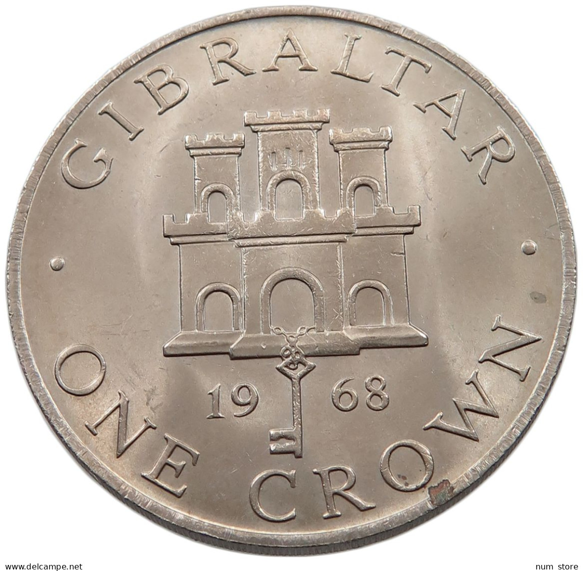 GIBRALTAR CROWN 1968  #alb043 0381 - Gibraltar