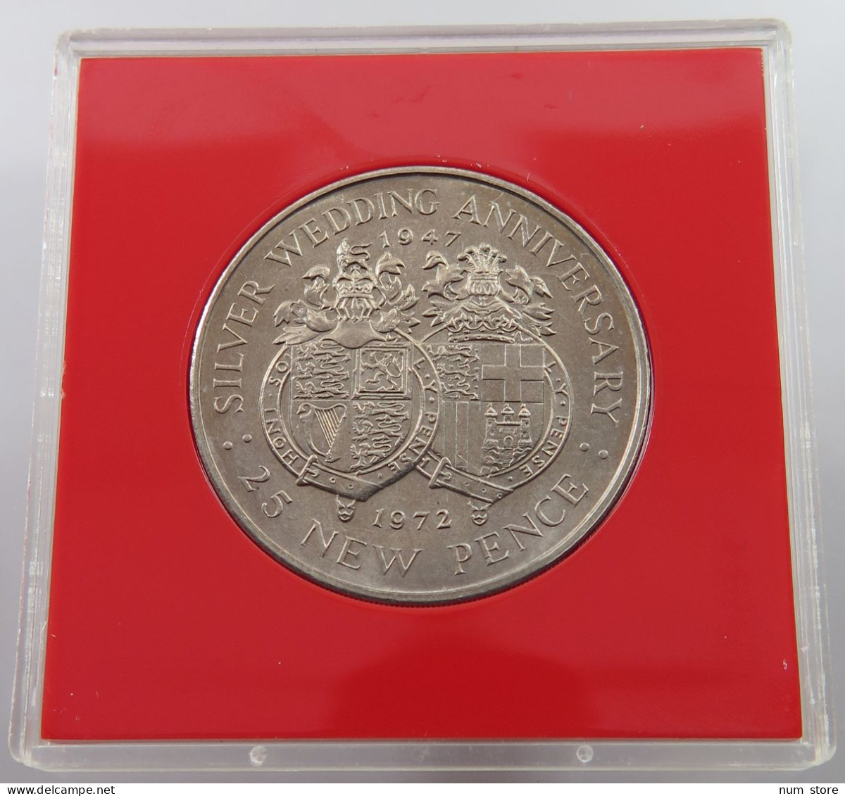 GIBRALTAR 25 PENCE 1972 Elizabeth II. (1952-2022) #sm02 0053 - Gibraltar