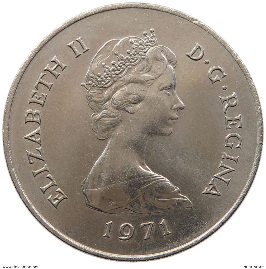 GIBRALTAR 25 PENCE 1971 Elizabeth II. (1952-2022) #s018 0003 - Gibraltar