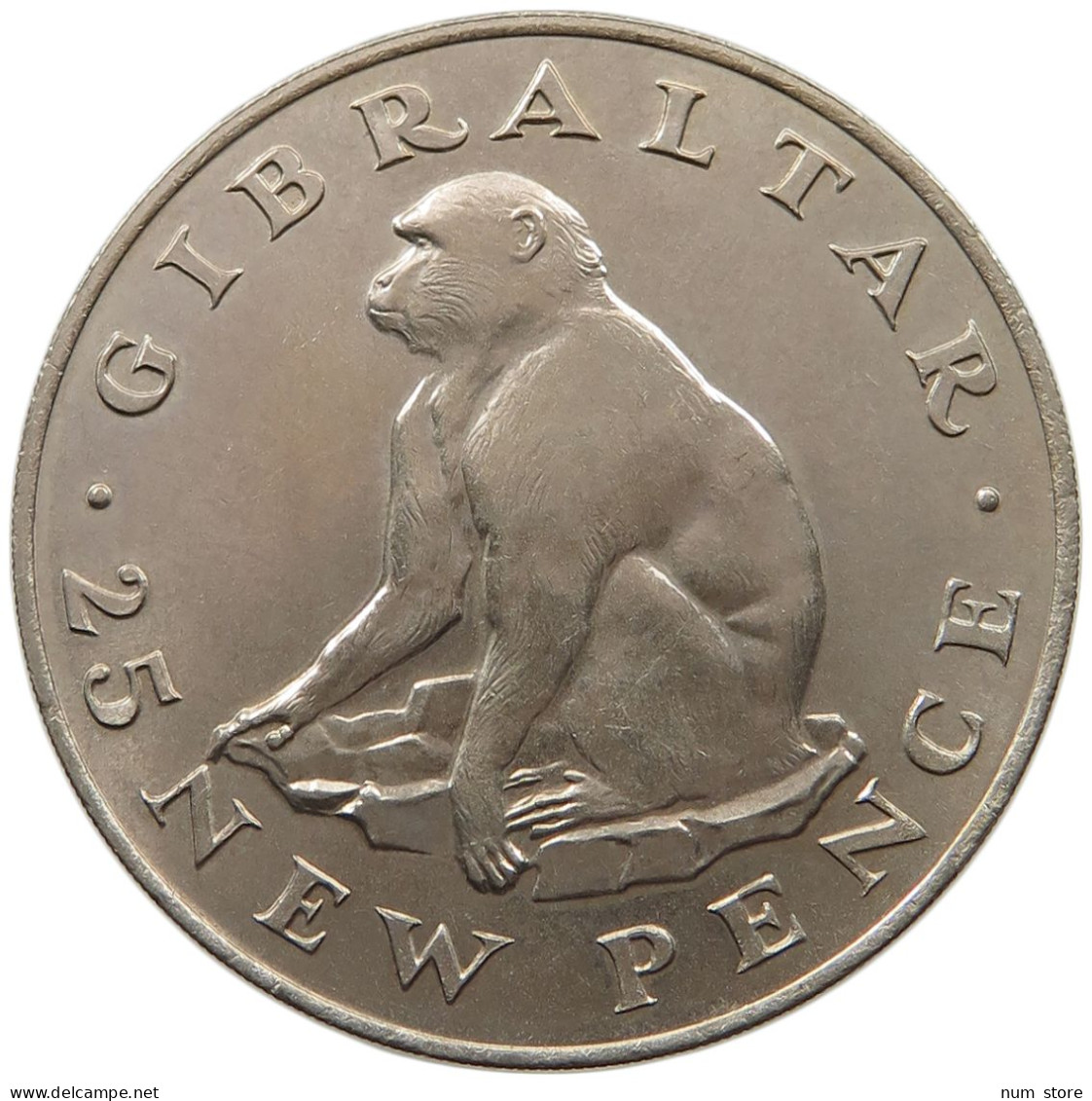 GIBRALTAR 25 PENCE 1971  #alb062 0041 - Gibraltar