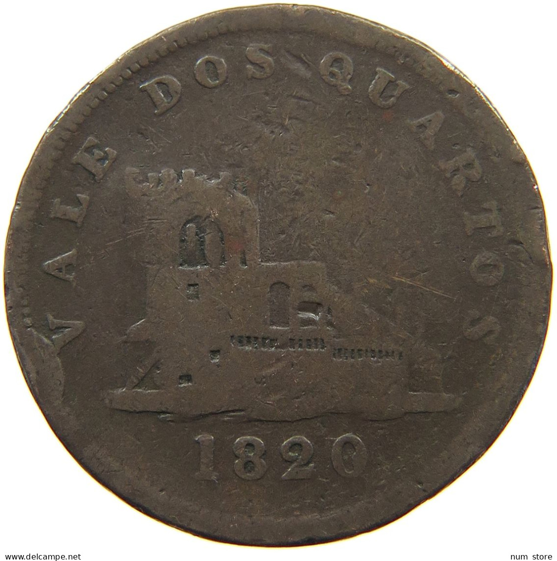 GIBRALTAR 2 QUARTOS 1820 GEORGE III. 1760-1820 #t077 0423 - Gibraltar