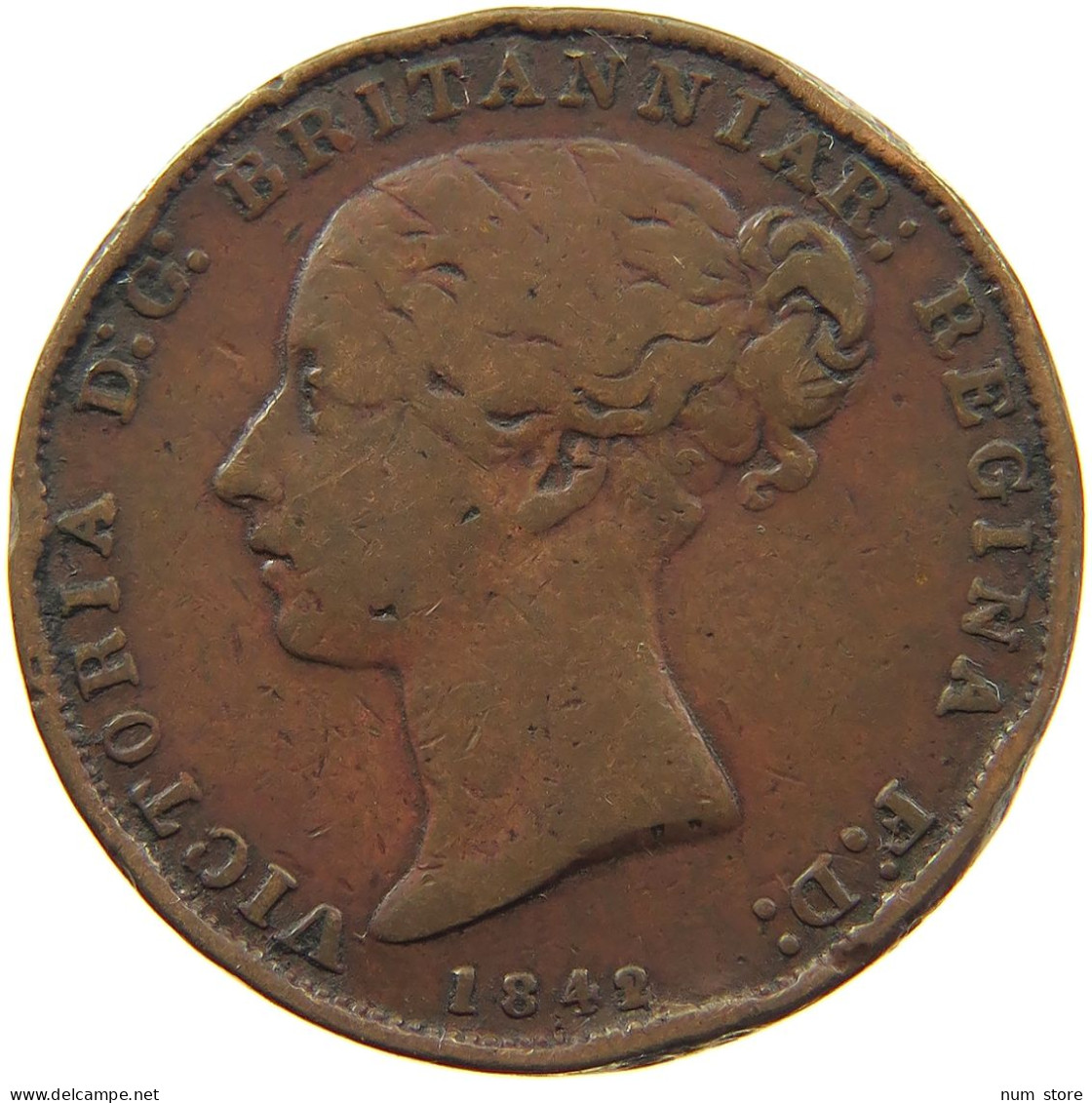 GIBRALTAR 2 QUARTS 1842 Victoria 1837-1901 #t016 0021 - Gibraltar