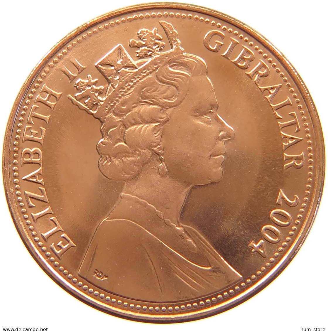 GIBRALTAR 2 PENCE 2004 Elizabeth II. (1952-2022) #c040 0277 - Gibraltar