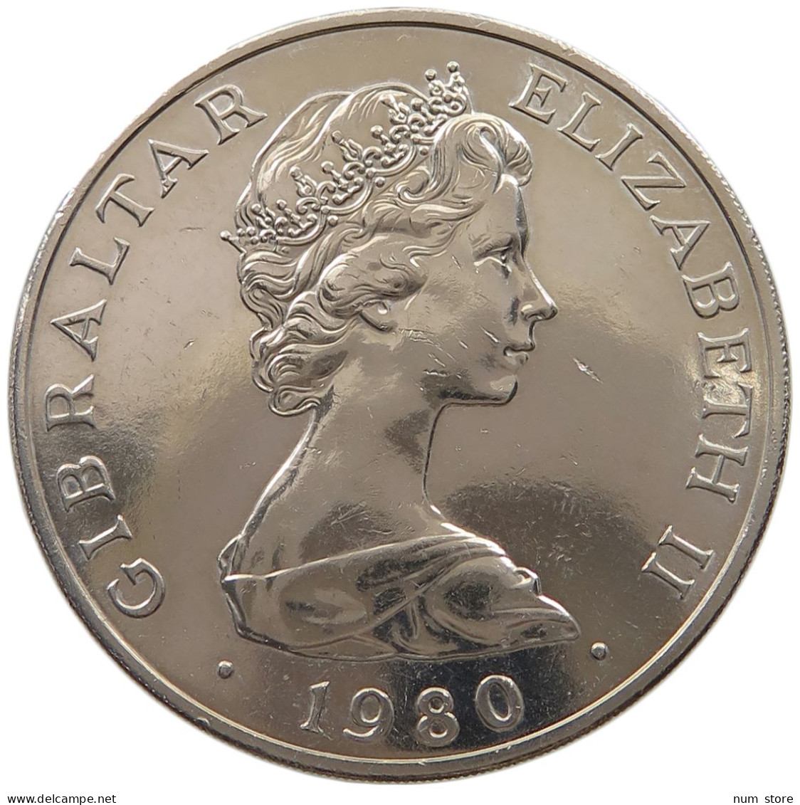 GIBRALTAR CROWN 1980 Elizabeth II. (1952-2022) #sm05 0493 - Gibraltar