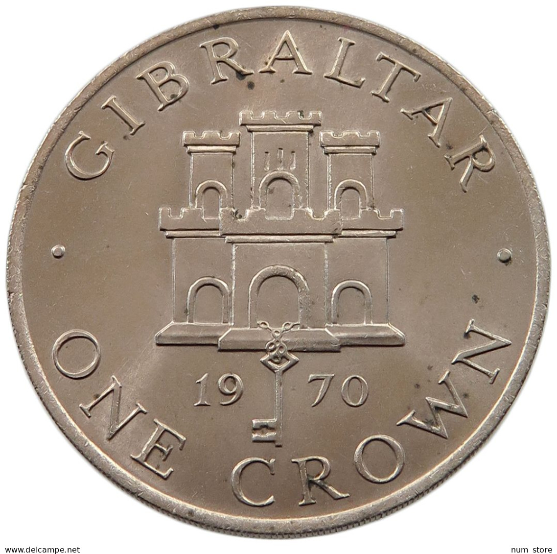 GIBRALTAR CROWN 1970  #alb026 0049 - Gibraltar