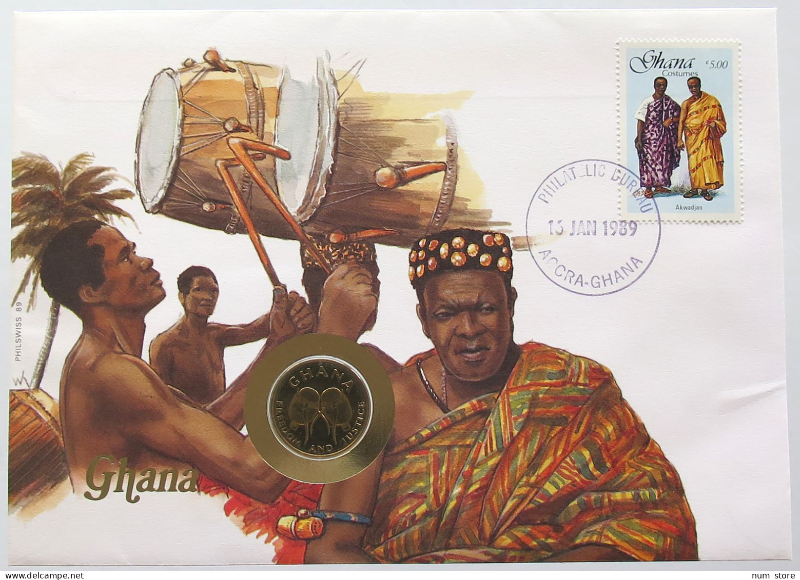 GHANA STATIONERY 10 CEDIS 1984  #bs18 0031 - Ghana