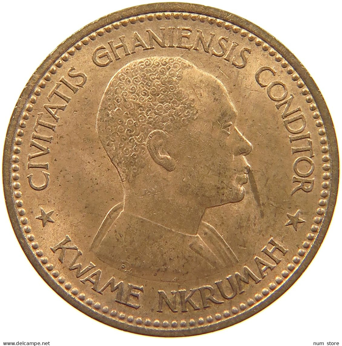 GHANA PENNY 1958  #c036 0617 - Ghana