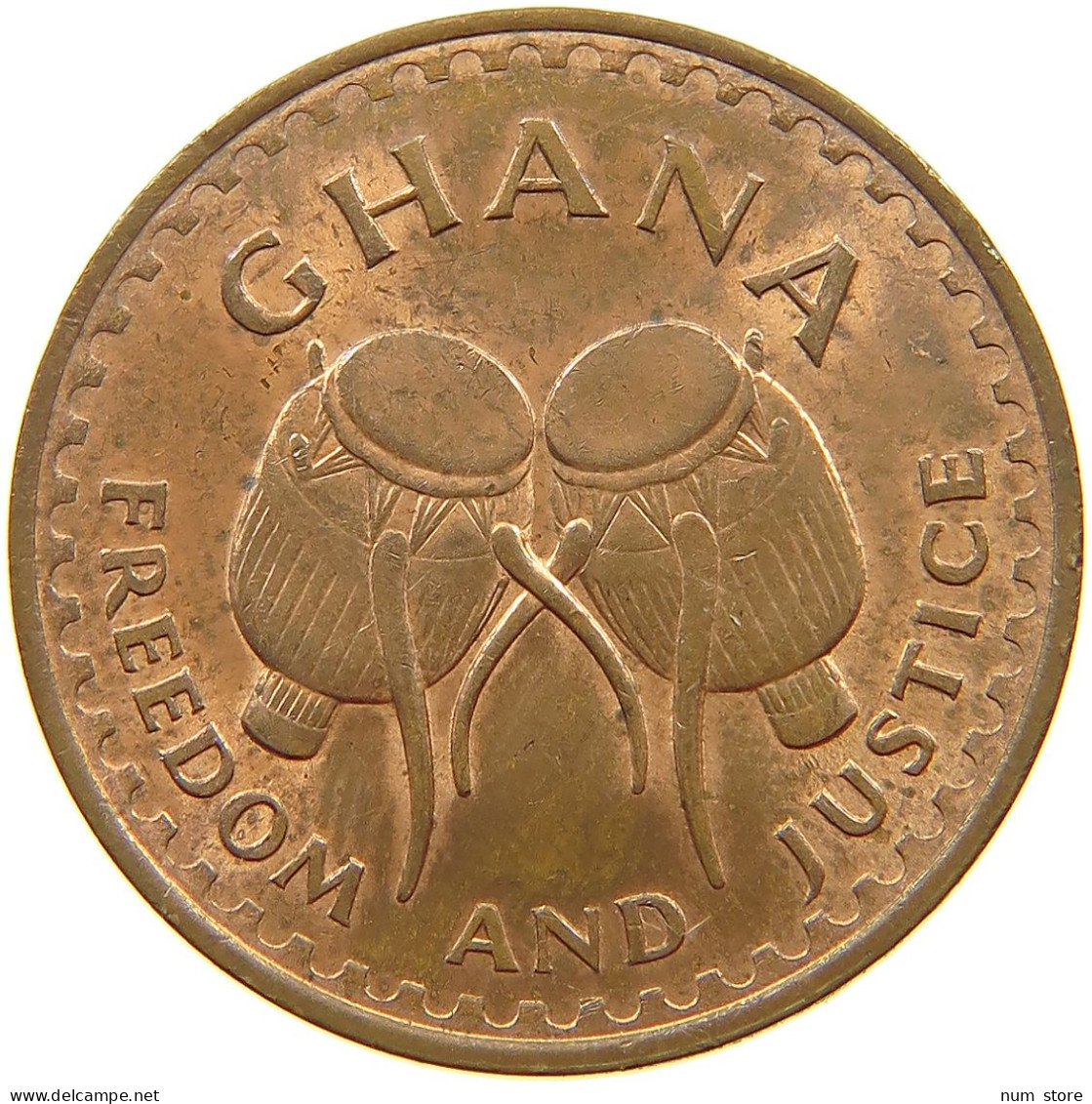 GHANA PESEWA 1967  #s062 0097 - Ghana