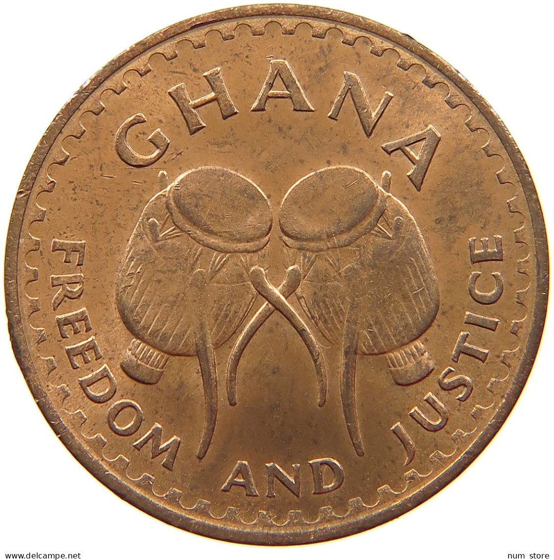 GHANA PESEWA 1967  #s062 0087 - Ghana
