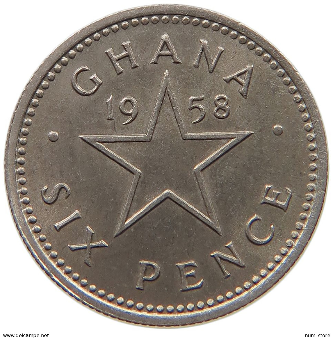 GHANA 6 PENCE 1958  #c032 0853 - Ghana