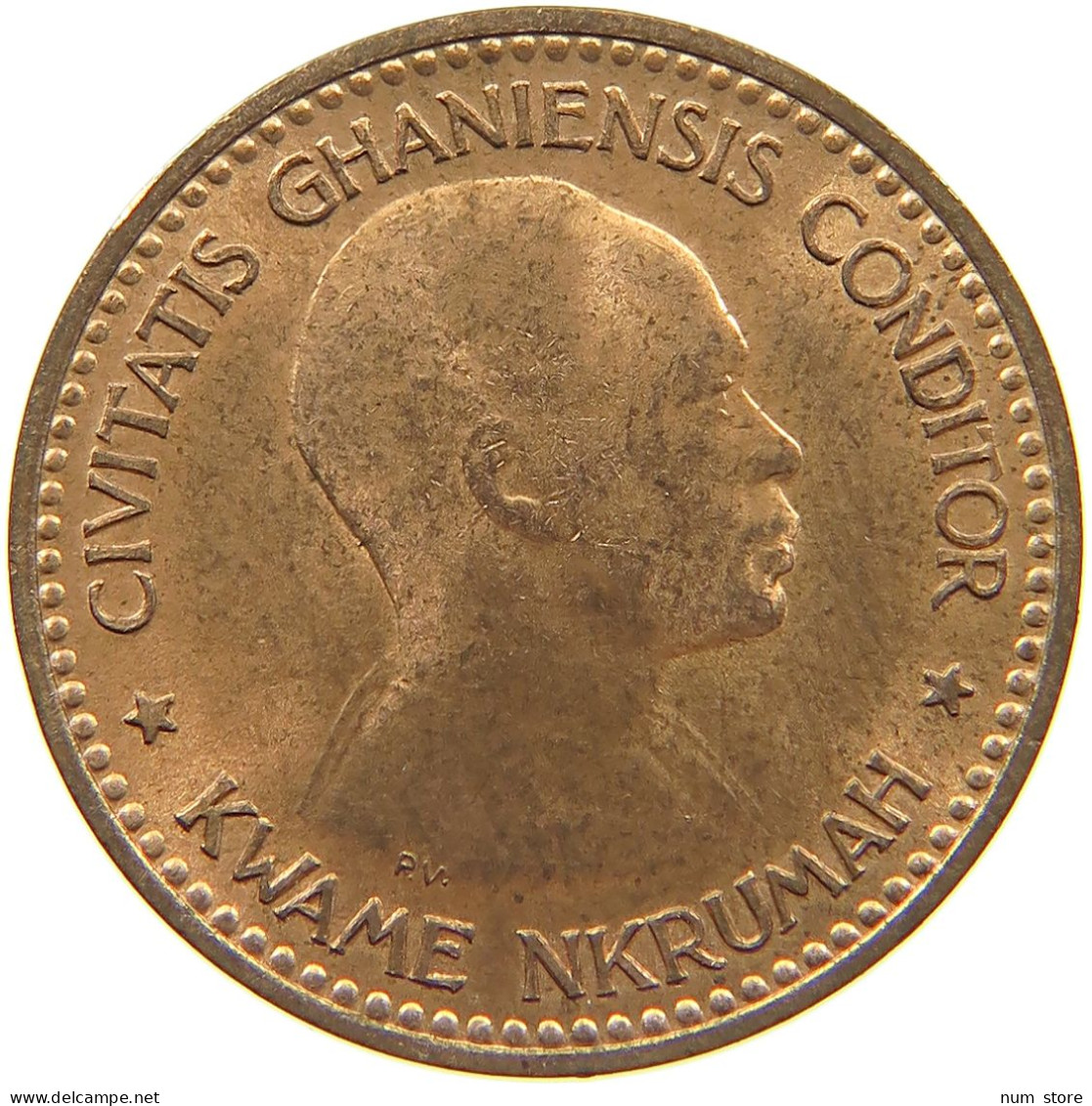 GHANA 1/2 PENNY 1958  #c036 0667 - Ghana