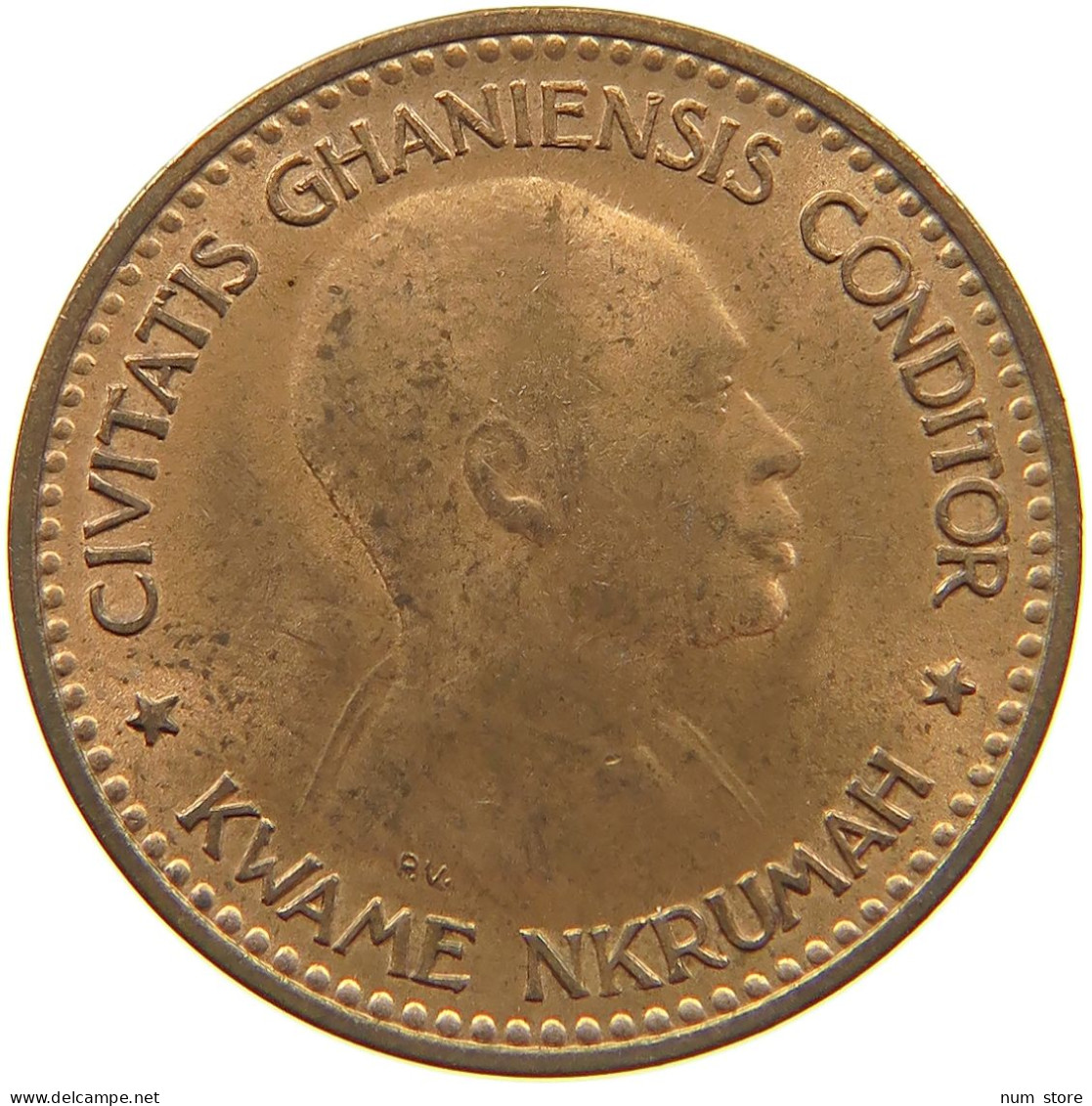 GHANA 1/2 PENNY 1958  #c036 0669 - Ghana