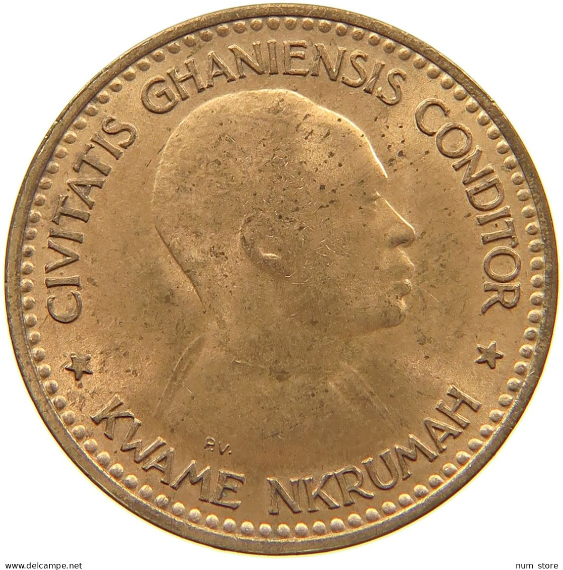 GHANA 1/2 PENNY 1958  #c036 0665 - Ghana