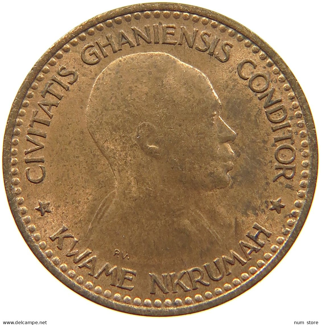 GHANA 1/2 PENNY 1958  #c013 0135 - Ghana