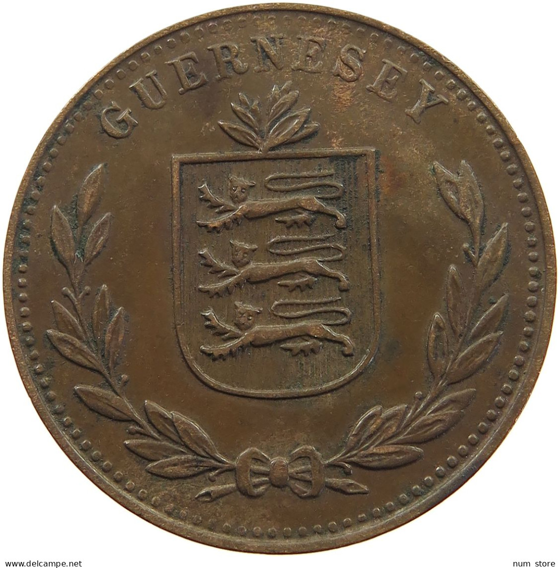 GUERNSEY 8 DOUBLES 1934 George V. (1910-1936) #c029 0021 - Guernesey