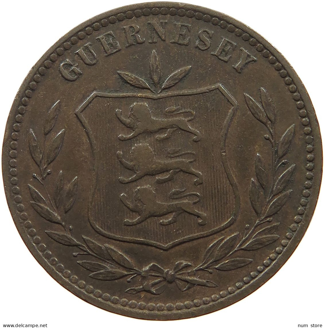 GUERNSEY 8 DOUBLES 1903 Edward VII., 1901 - 1910 #a083 0425 - Guernesey