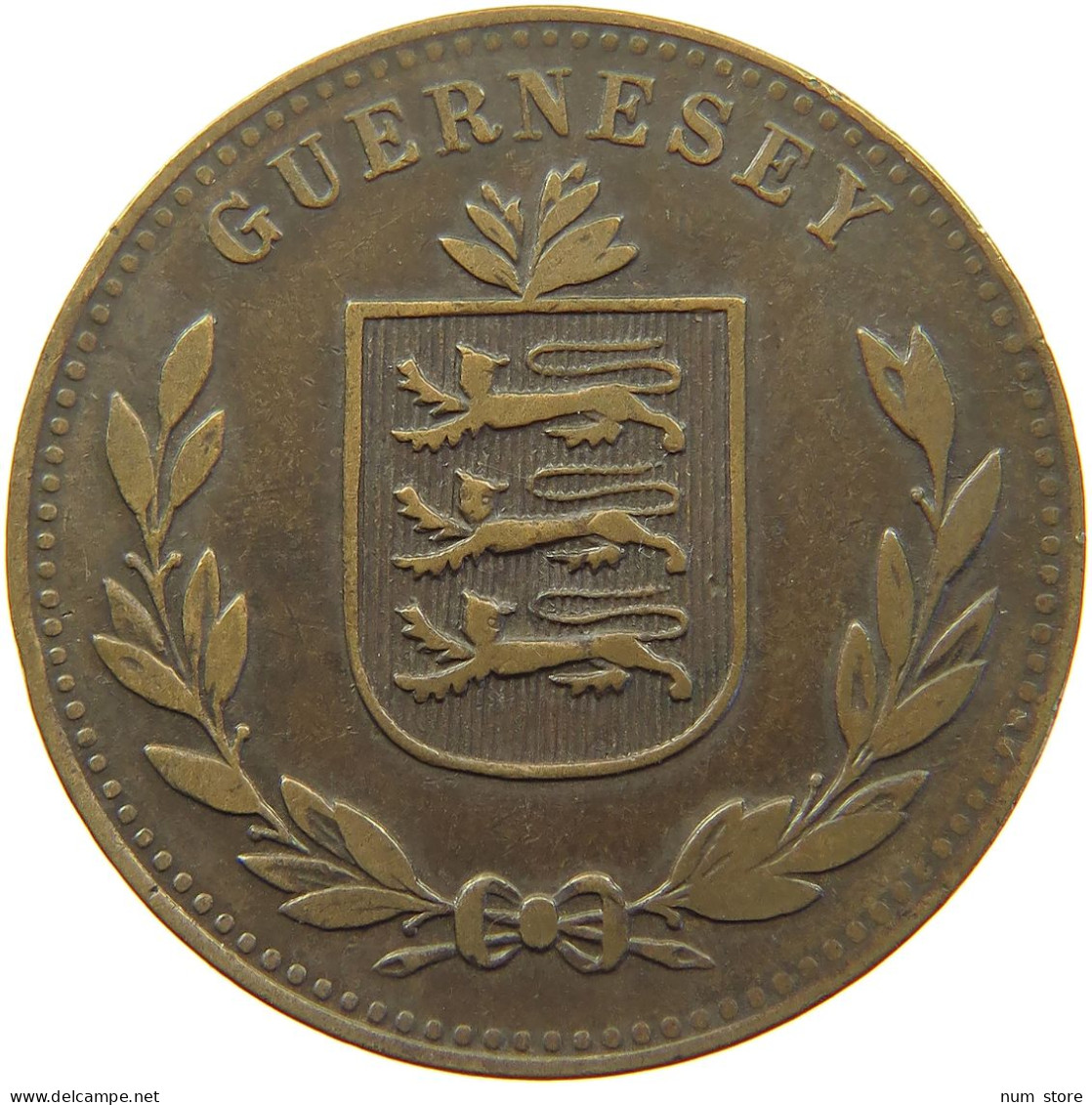 GUERNSEY 8 DOUBLES 1918  #s017 0295 - Guernesey