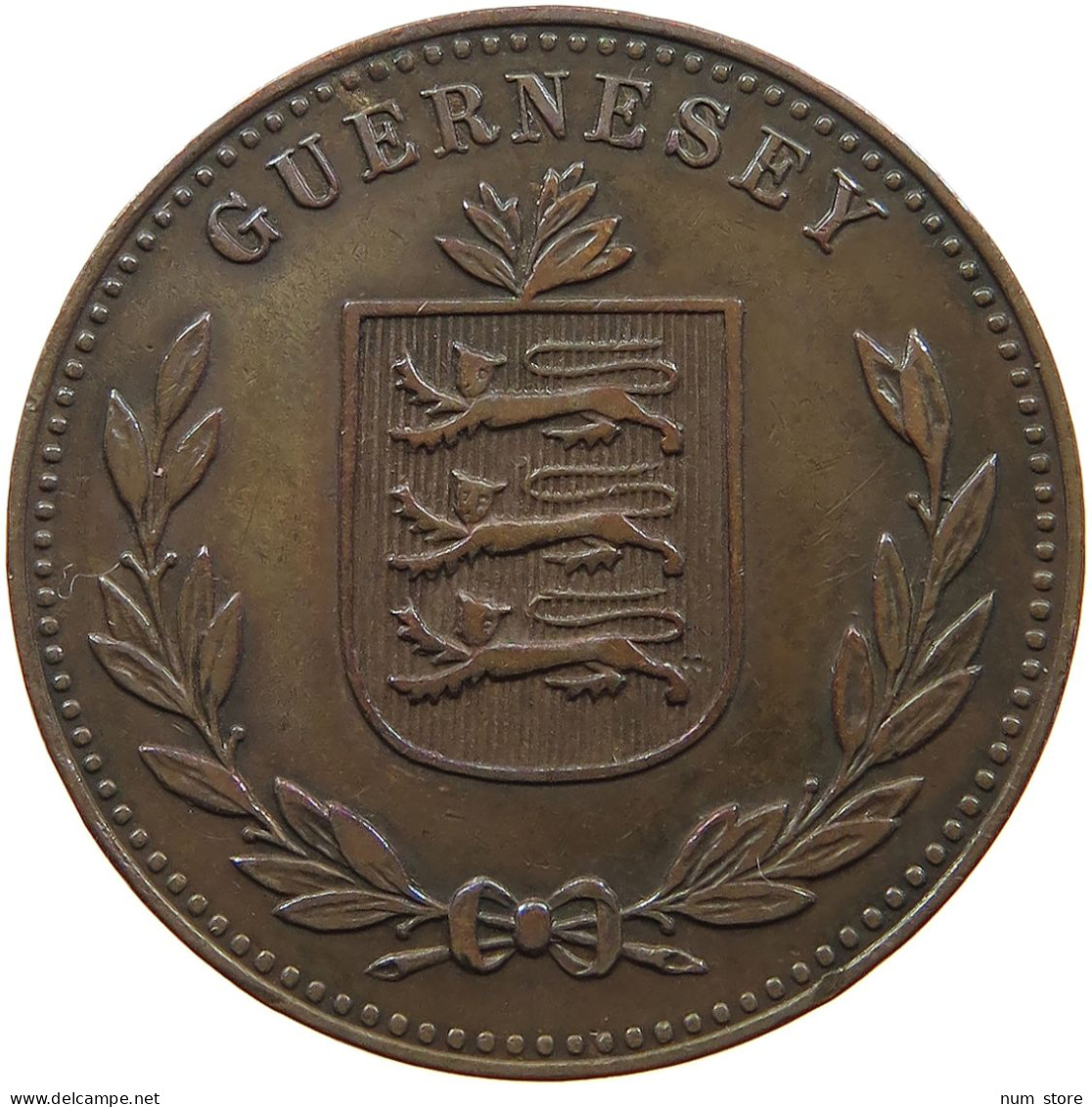 GUERNSEY 8 DOUBLES 1914  #a091 0979 - Guernsey