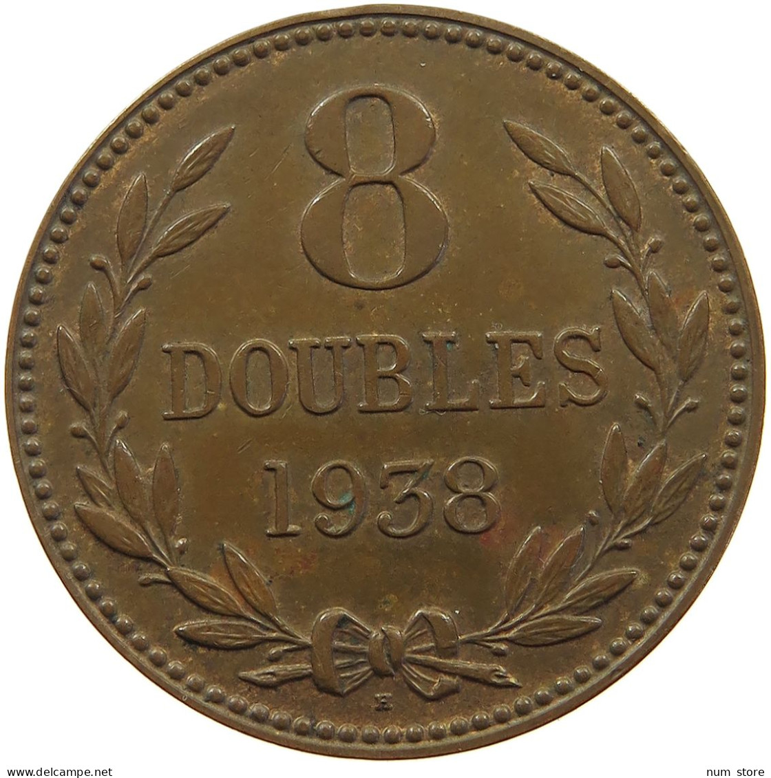 GUERNSEY 8 DOUBLES 1938  #a083 0429 - Guernsey