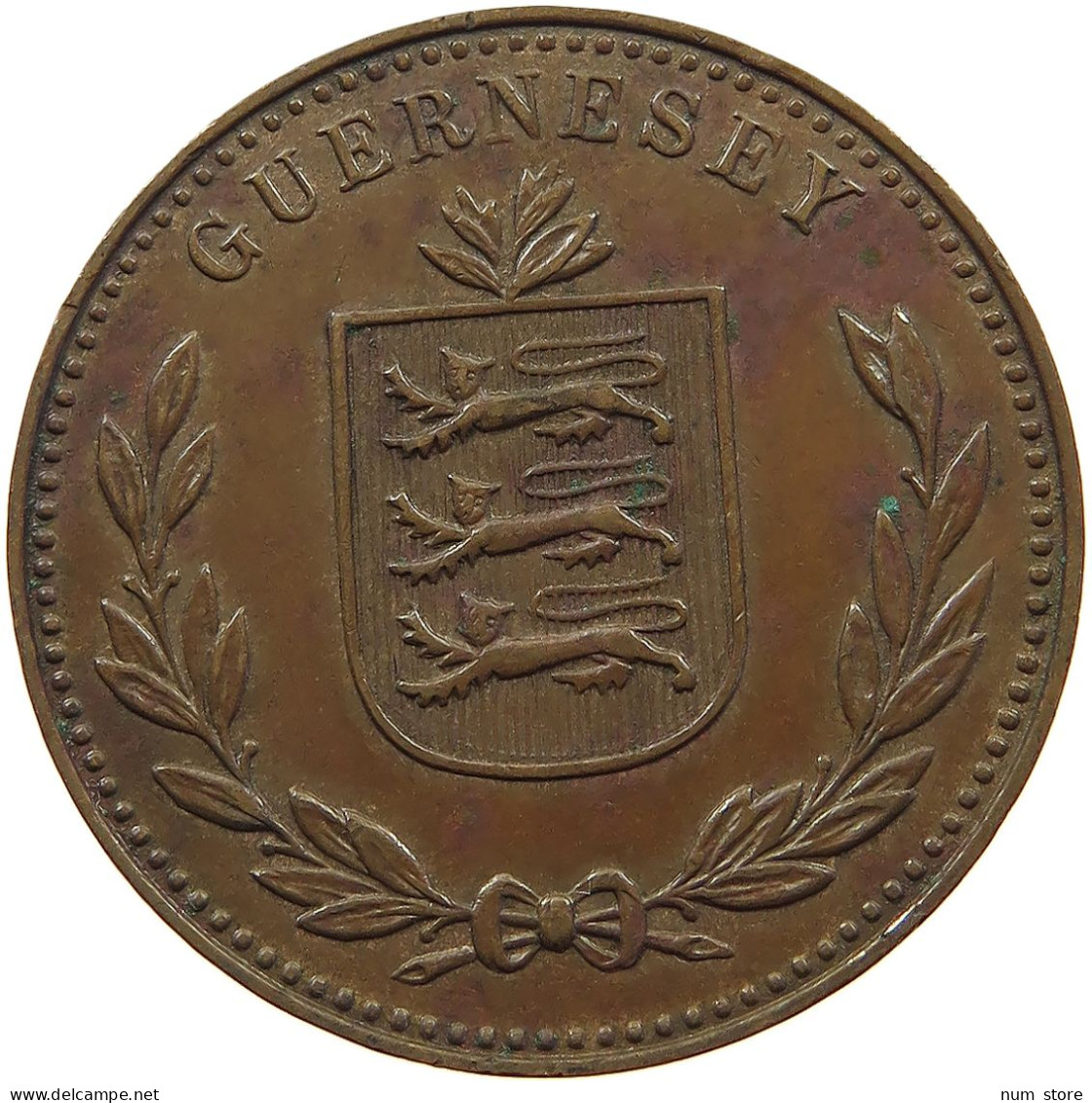 GUERNSEY 8 DOUBLES 1945  #s075 0593 - Guernesey