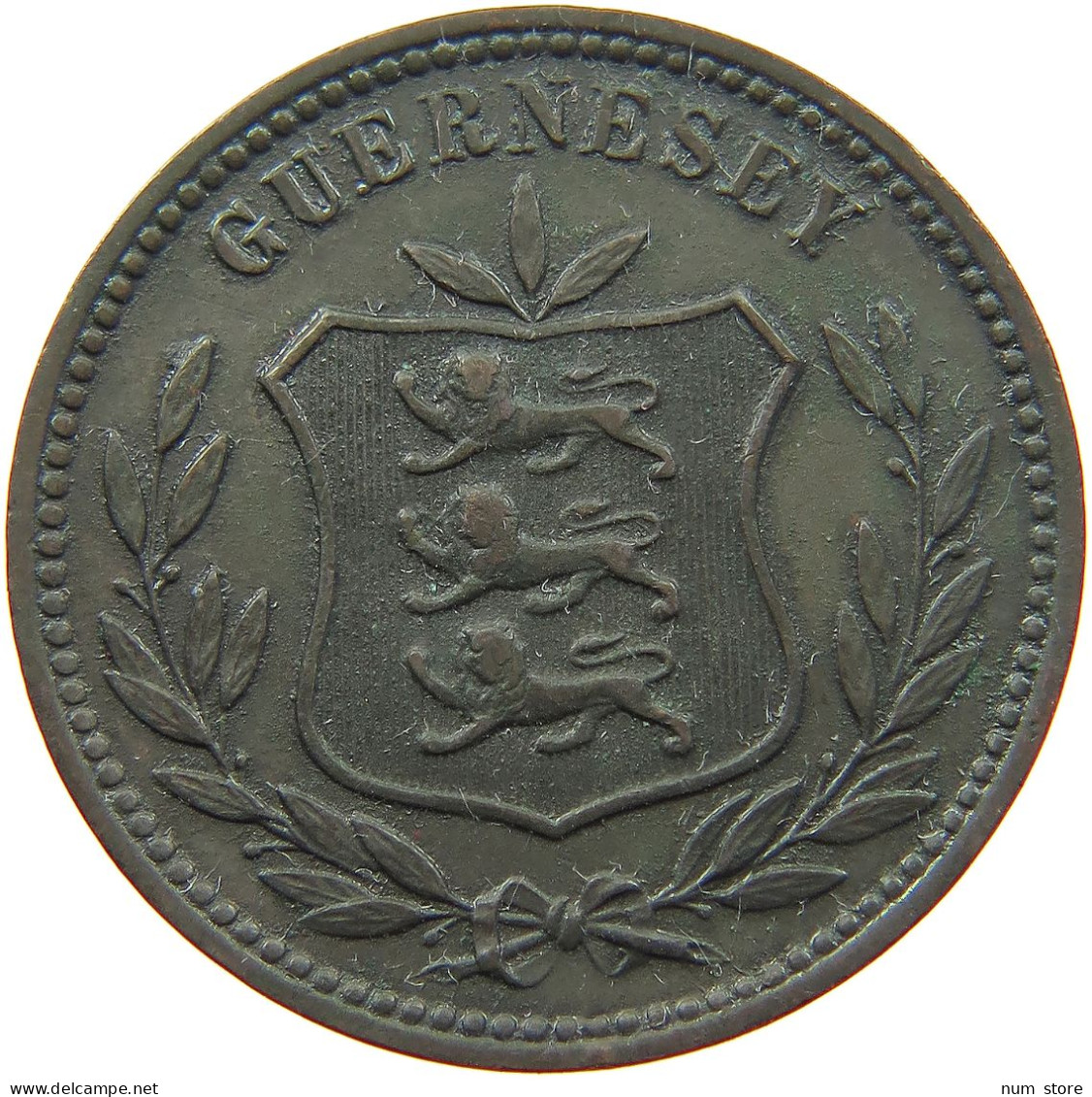 GUERNSEY 8 DOUBLES 1910 Edward VII., 1901 - 1910 #a008 0217 - Guernesey