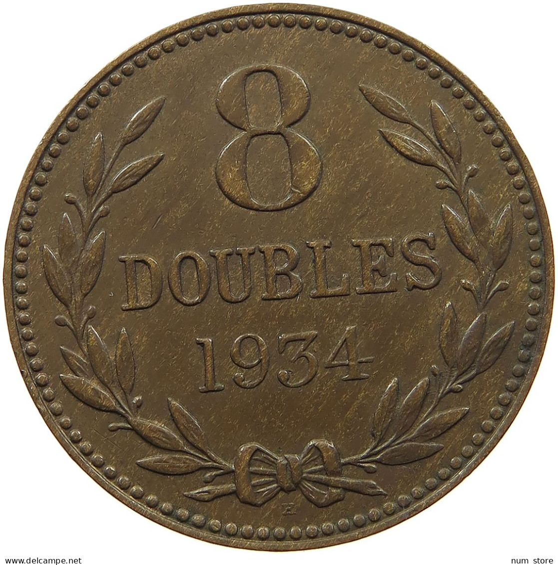 GUERNSEY 8 DOUBLES 1934  #s075 0583 - Guernesey