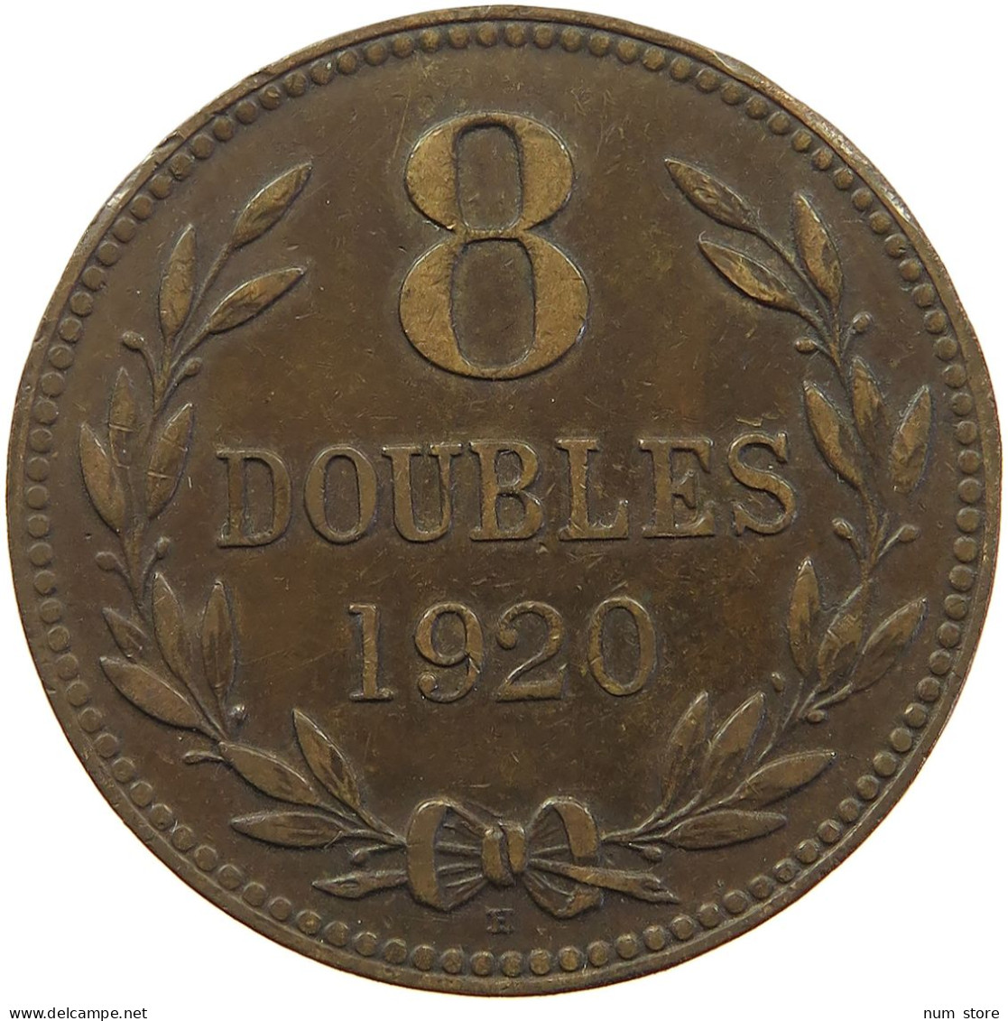 GUERNSEY 8 DOUBLES 1920 George V. (1910-1936) #s029 0311 - Guernesey
