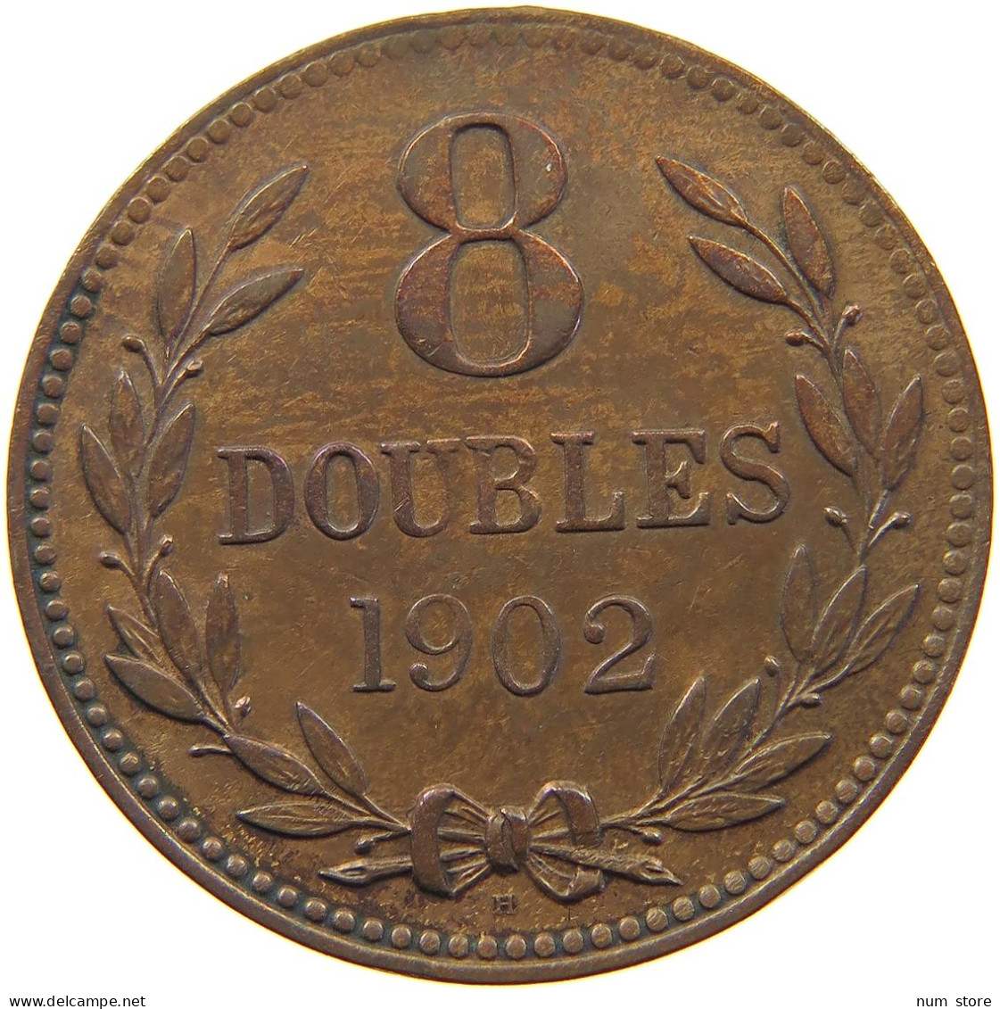 GUERNSEY 8 DOUBLES 1902 Edward VII., 1901 - 1910 #c060 0071 - Guernsey