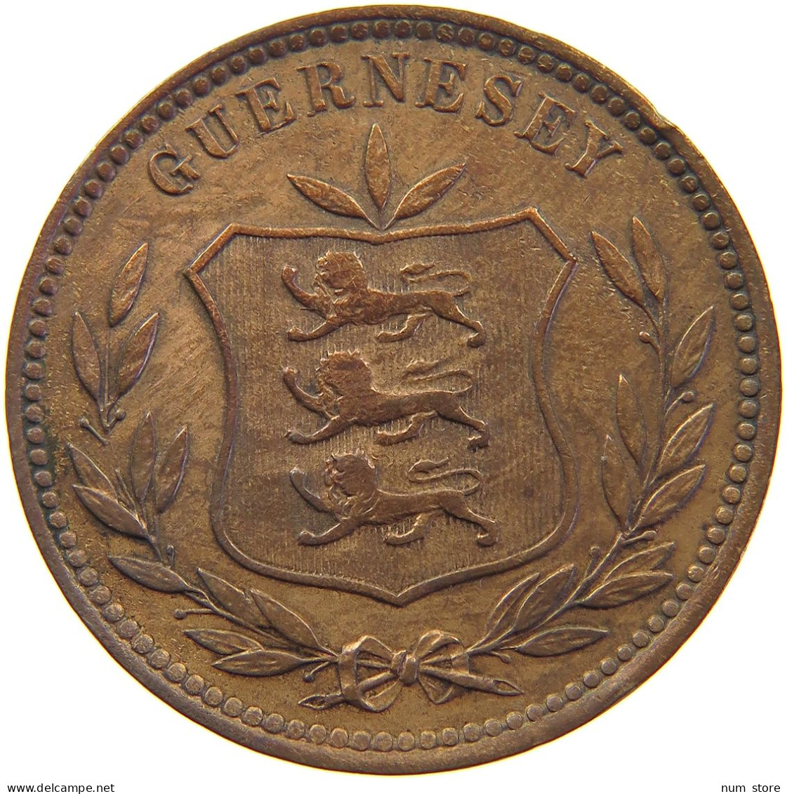 GUERNSEY 8 DOUBLES 1902 Edward VII., 1901 - 1910 #c060 0071 - Guernsey