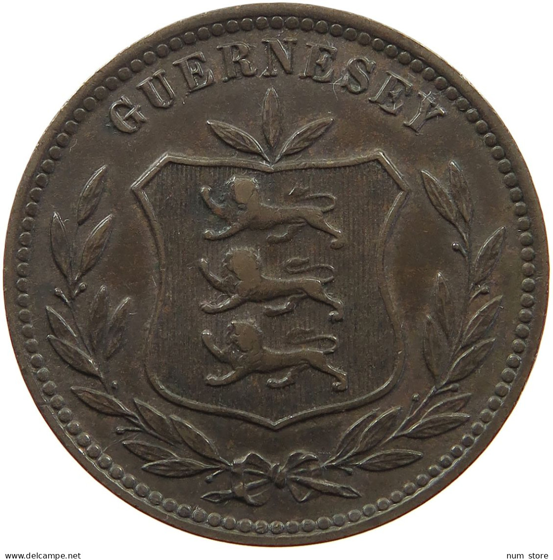 GUERNSEY 8 DOUBLES 1902 Edward VII., 1901 - 1910 #a083 0437 - Guernesey