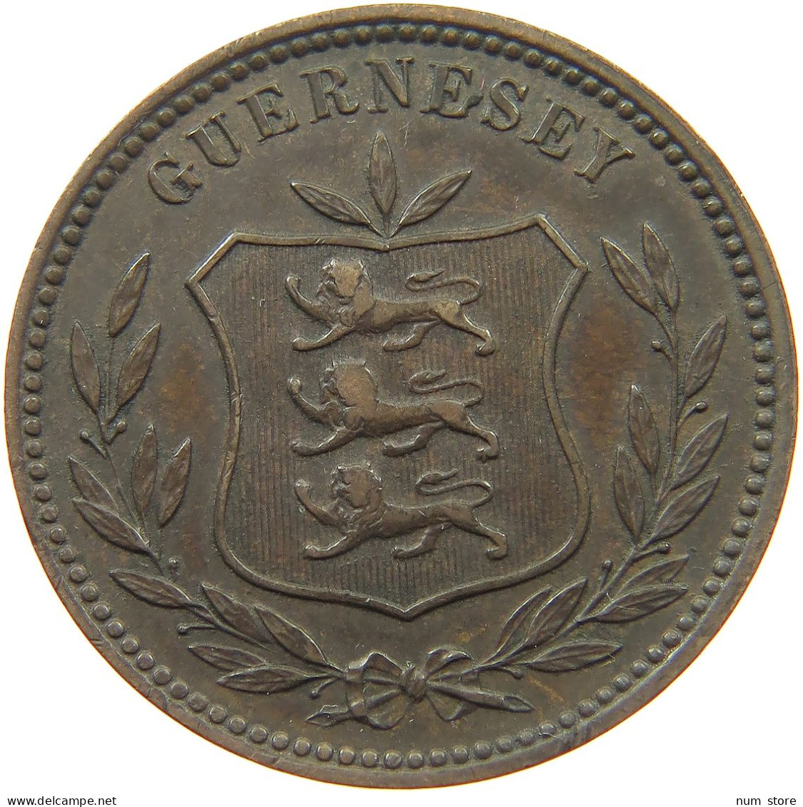 GUERNSEY 8 DOUBLES 1902 Edward VII., 1901 - 1910 #a041 0151 - Guernsey