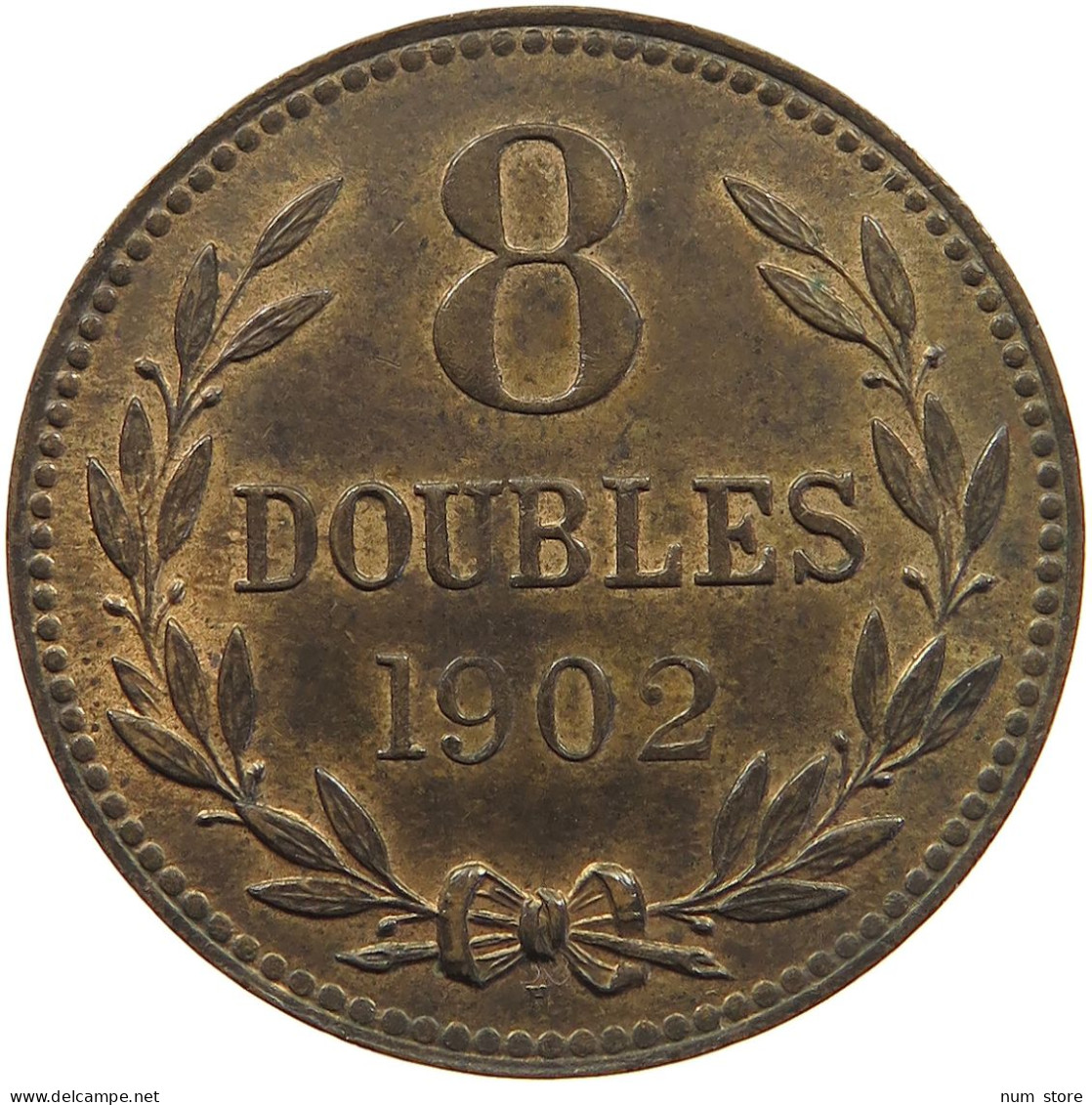 GUERNSEY 8 DOUBLES 1902  #c029 0019 - Guernesey