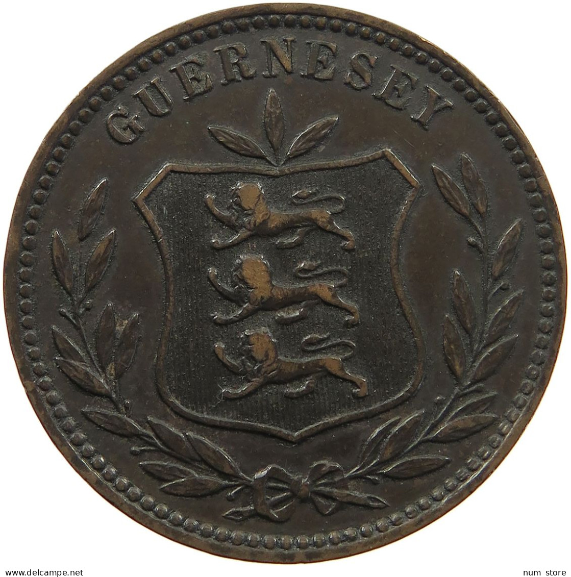GUERNSEY 8 DOUBLES 1893 Victoria 1837-1901 #c029 0017 - Guernsey