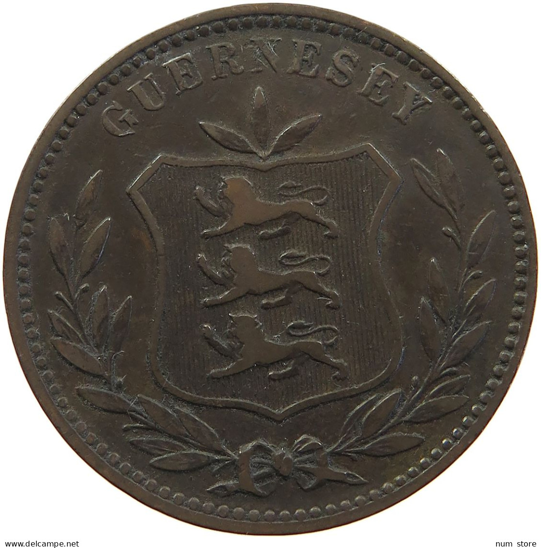 GUERNSEY 8 DOUBLES 1889 Victoria 1837-1901 #s029 0313 - Guernsey