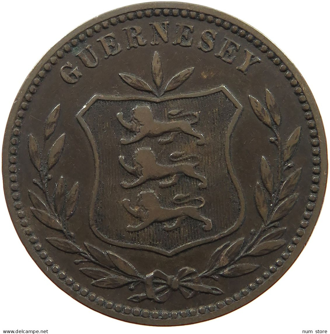 GUERNSEY 8 DOUBLES 1893 Victoria 1837-1901 #a083 0433 - Guernesey