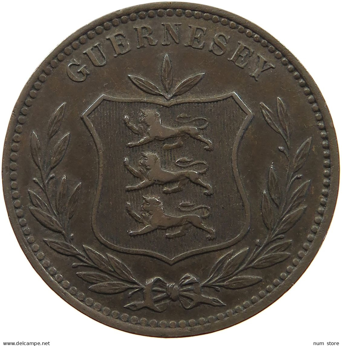 GUERNSEY 8 DOUBLES 1889 Victoria 1837-1901 #a083 0435 - Guernsey