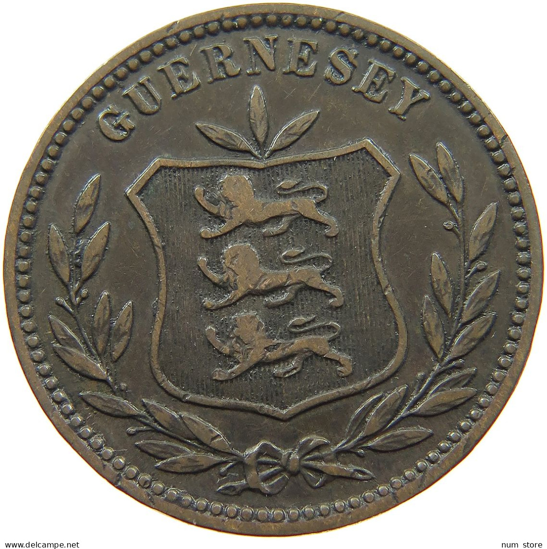 GUERNSEY 8 DOUBLES 1893 Victoria 1837-1901 #a008 0219 - Guernesey