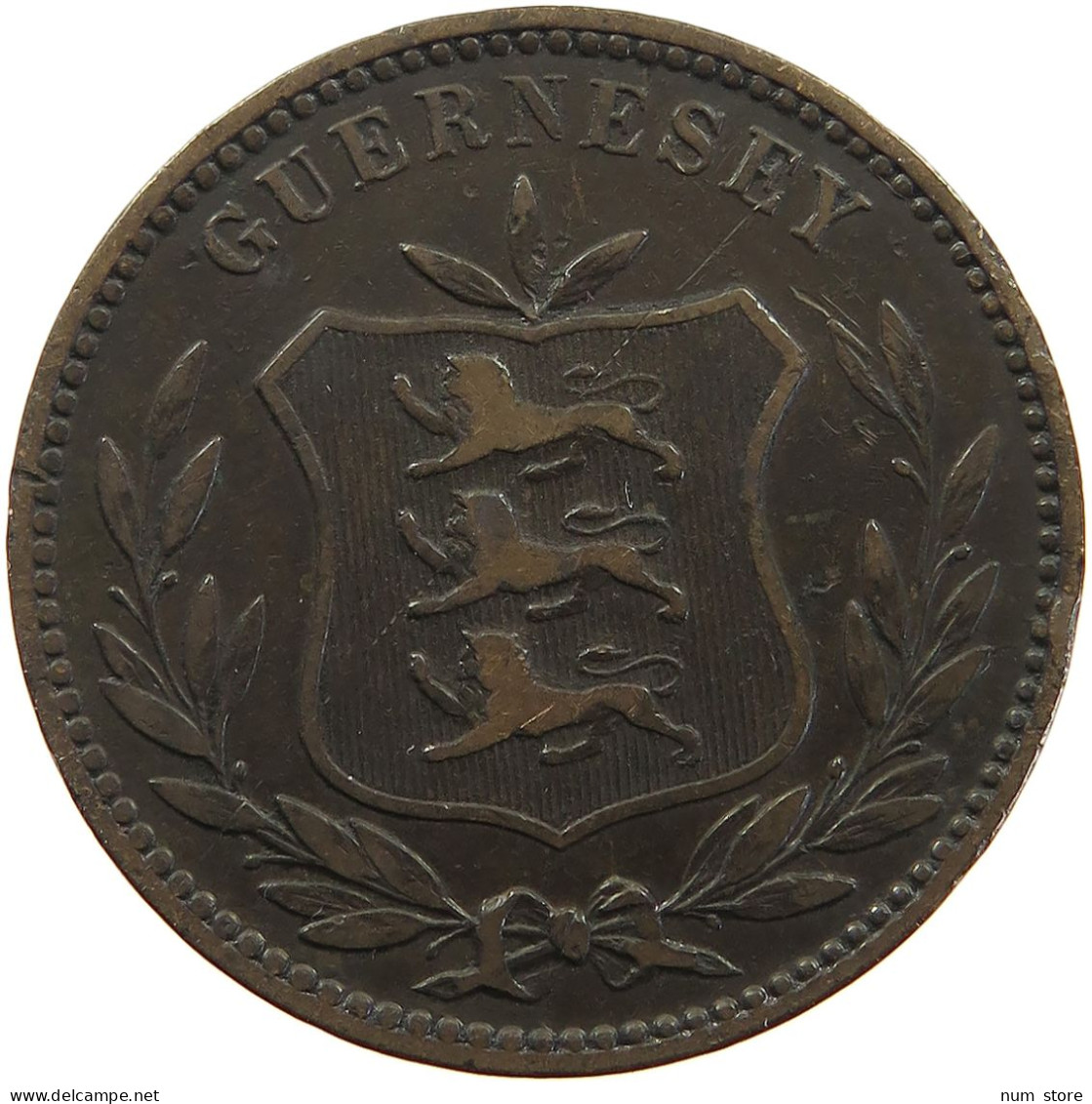 GUERNSEY 8 DOUBLES 1889 Victoria 1837-1901 #a062 0205 - Guernsey