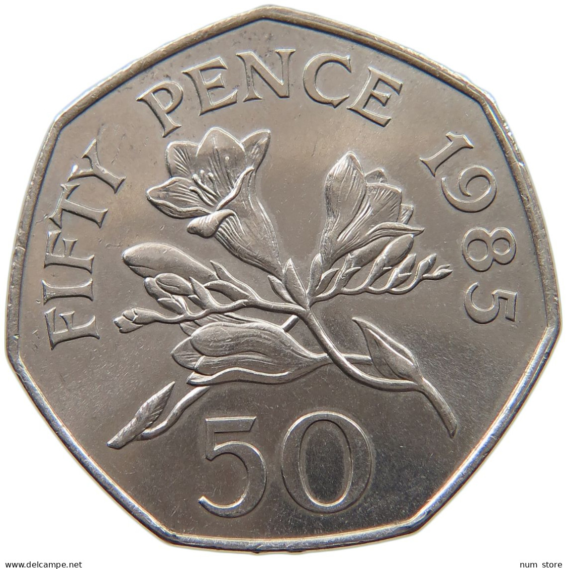 GUERNSEY 50 PENCE 1985  #c006 0481 - Guernesey