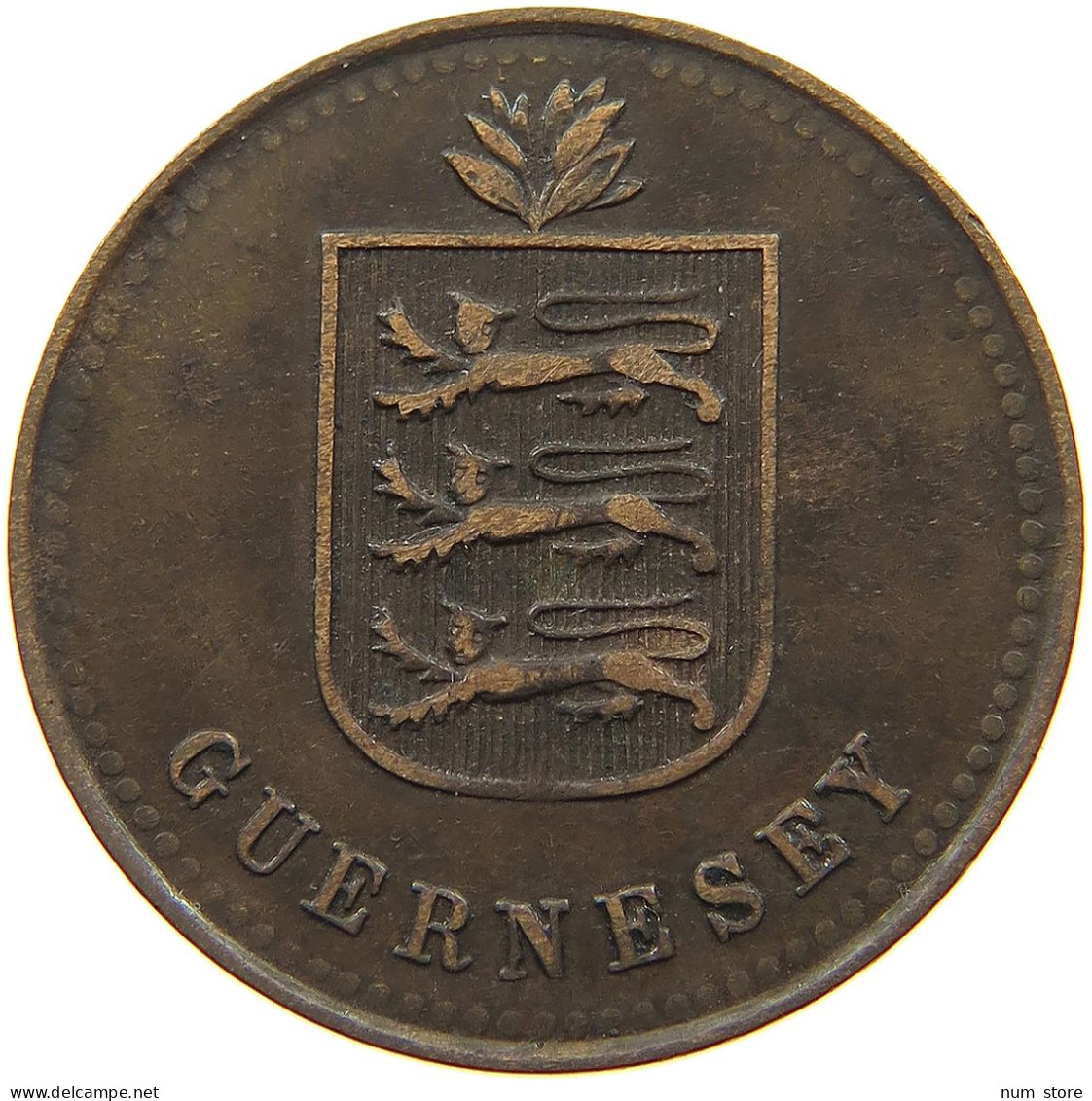 GUERNSEY 4 DOUBLES 1920 George V. (1910-1936) #a010 0297 - Guernsey