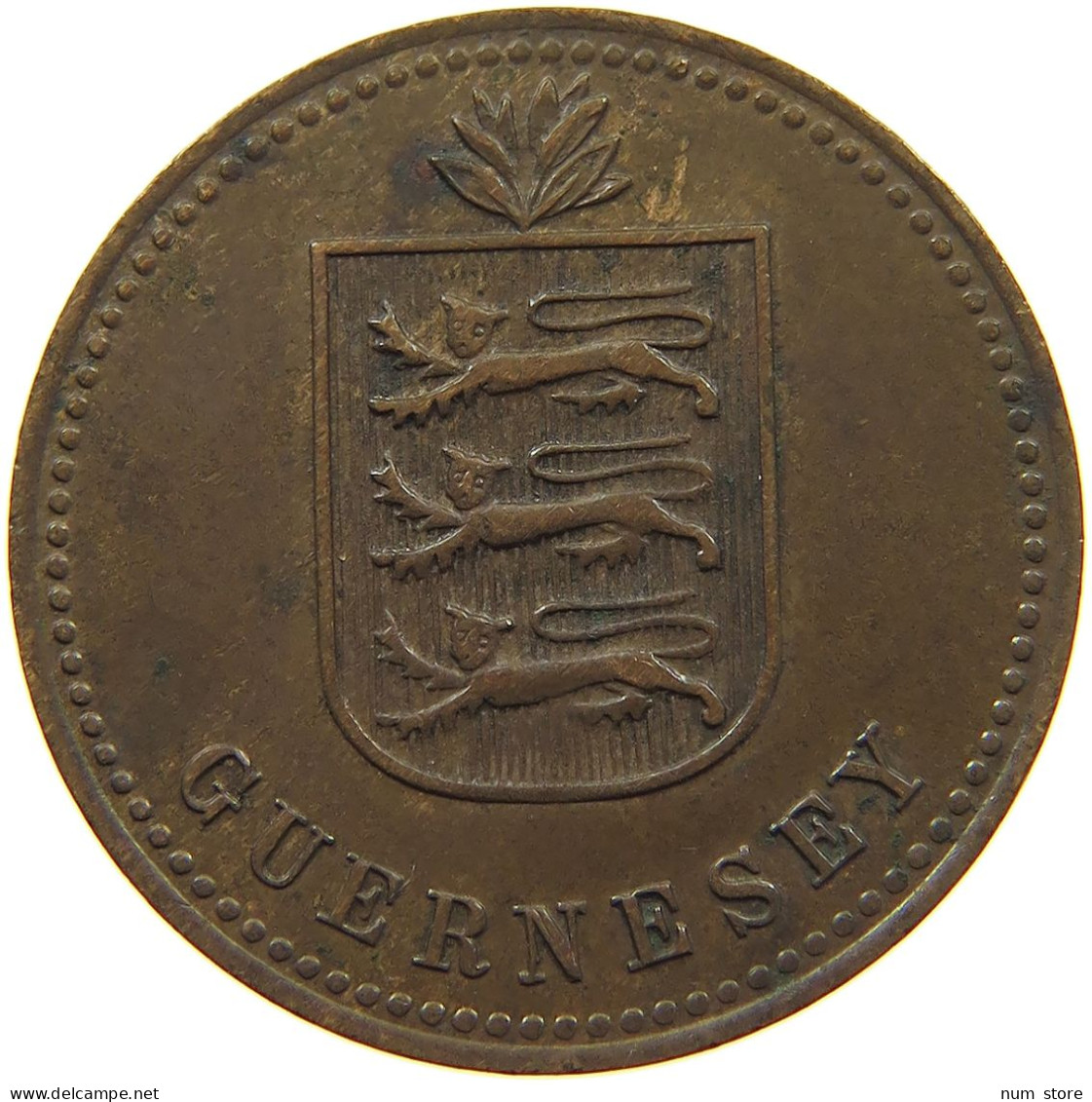 GUERNSEY 4 DOUBLES 1914 George V. (1910-1936) #c008 0265 - Guernsey