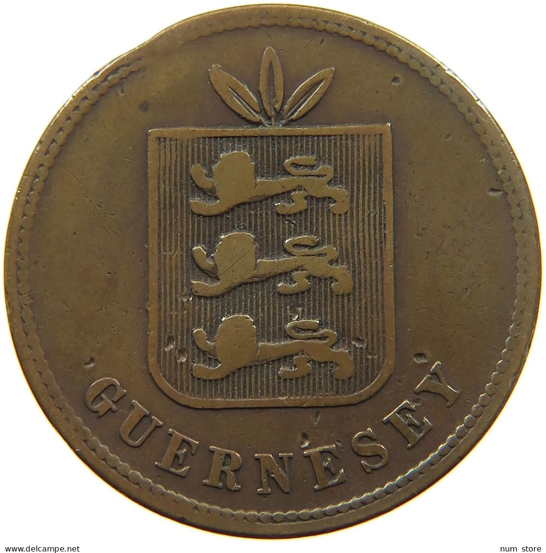 GUERNSEY 4 DOUBLES 1874 Victoria 1837-1901 #a084 0419 - Guernsey