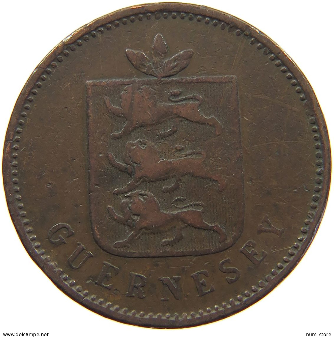 GUERNSEY 4 DOUBLES 1830  #c054 0255 - Guernsey