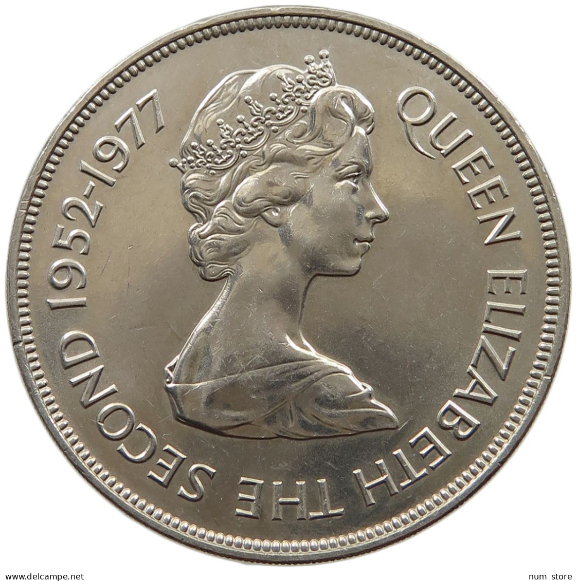 GUERNSEY 25 PENCE 1977 Elizabeth II. (1952-2022) #a097 0027 - Guernsey