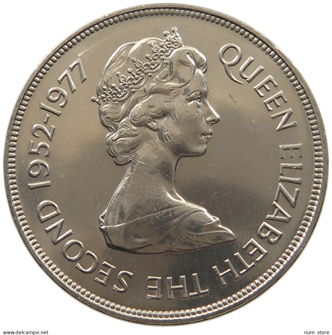 GUERNSEY 25 PENCE 1977 Elizabeth II. (1952-2022) #c034 0257 - Guernesey