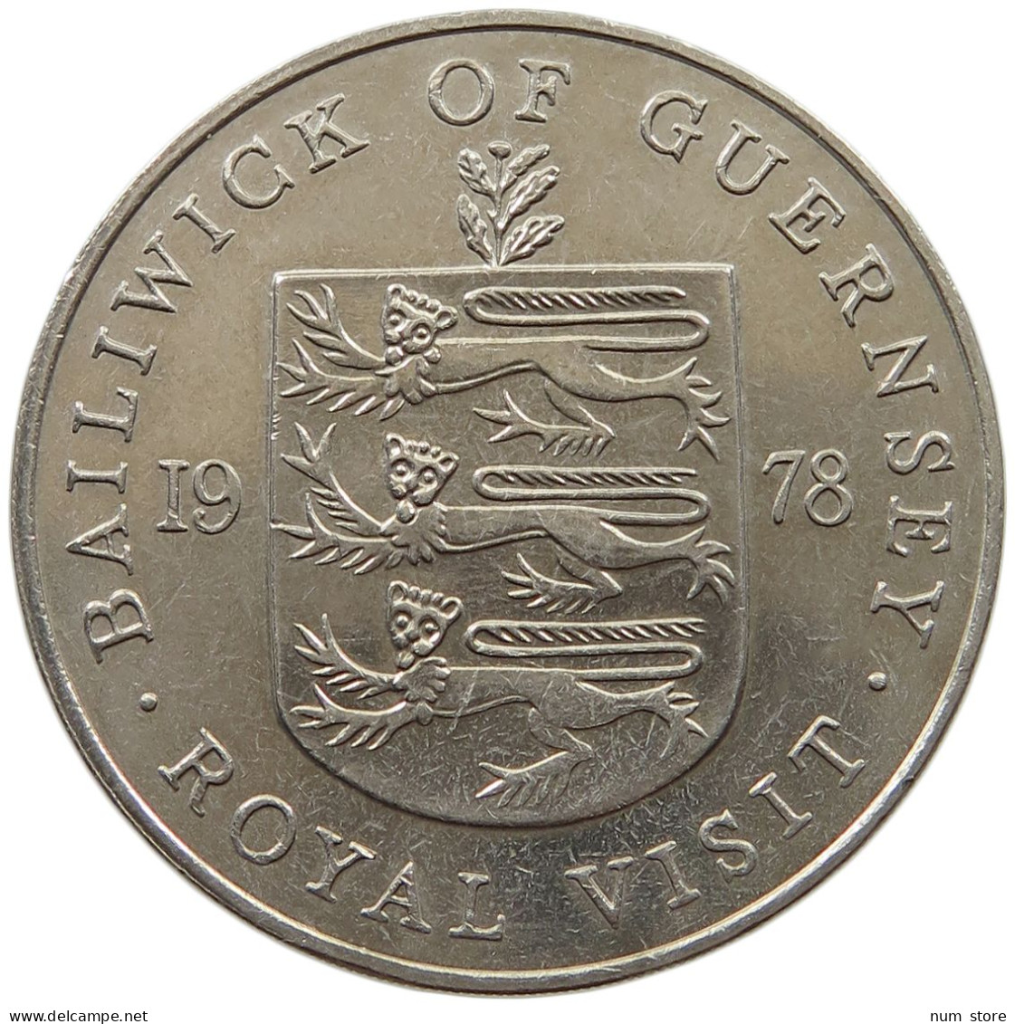 GUERNSEY 25 PENCE 1978  #a096 0293 - Guernesey