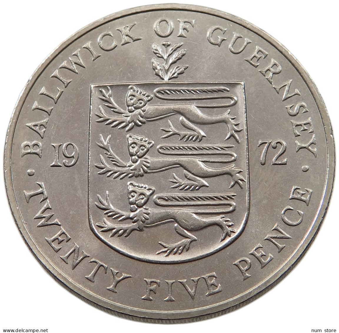 GUERNSEY 25 PENCE 1972  #alb044 0045 - Guernsey