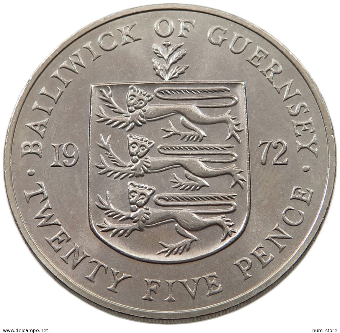 GUERNSEY 25 PENCE 1972  #alb044 0045 - Guernesey